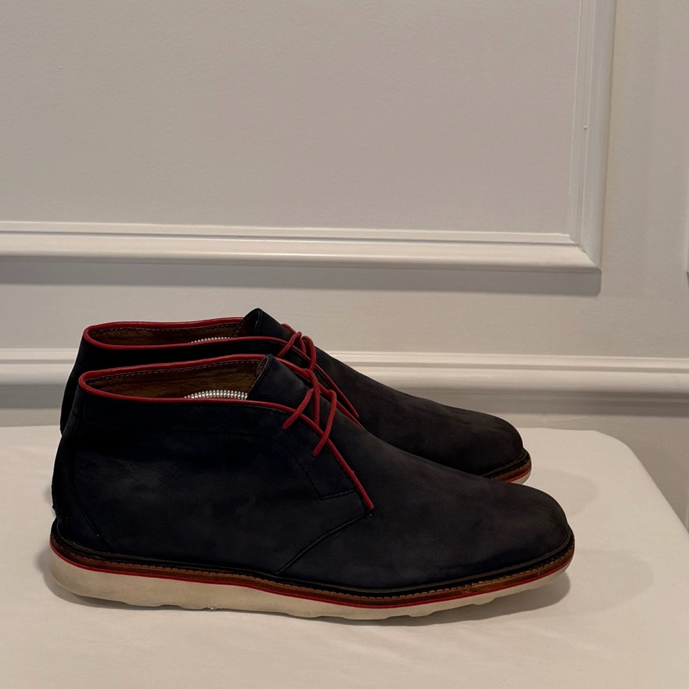 Polo Ralph‎ Lauren Whiston Chukka Boots Size 12D Navy Suede - Picture 2 of 6